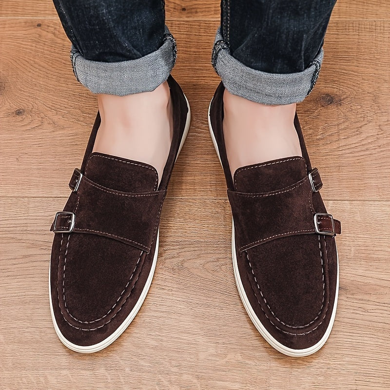 Esteban · Mocasines sin cordones con hebilla doble
