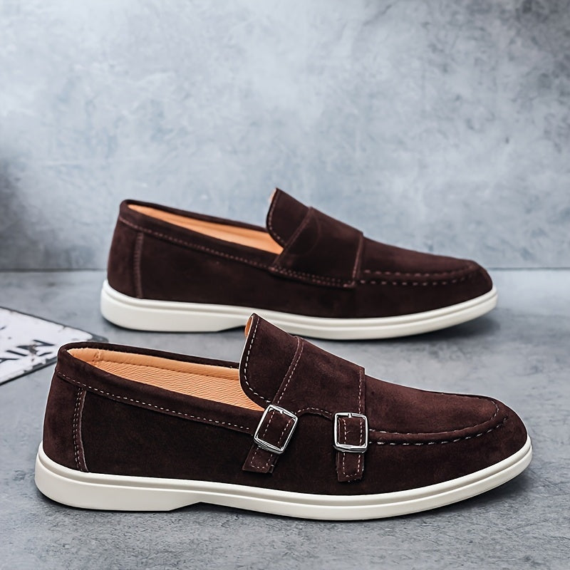 Esteban · Mocasines sin cordones con hebilla doble