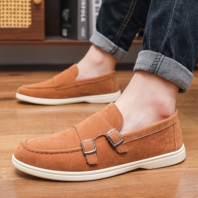 Esteban · Mocasines sin cordones con hebilla doble