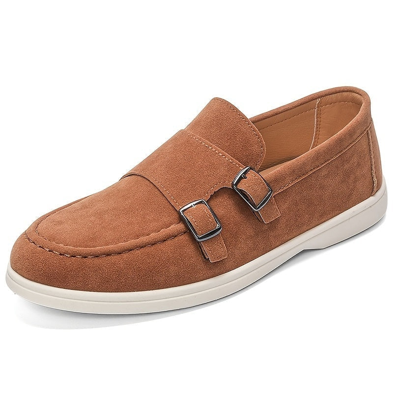 Esteban · Mocasines sin cordones con hebilla doble