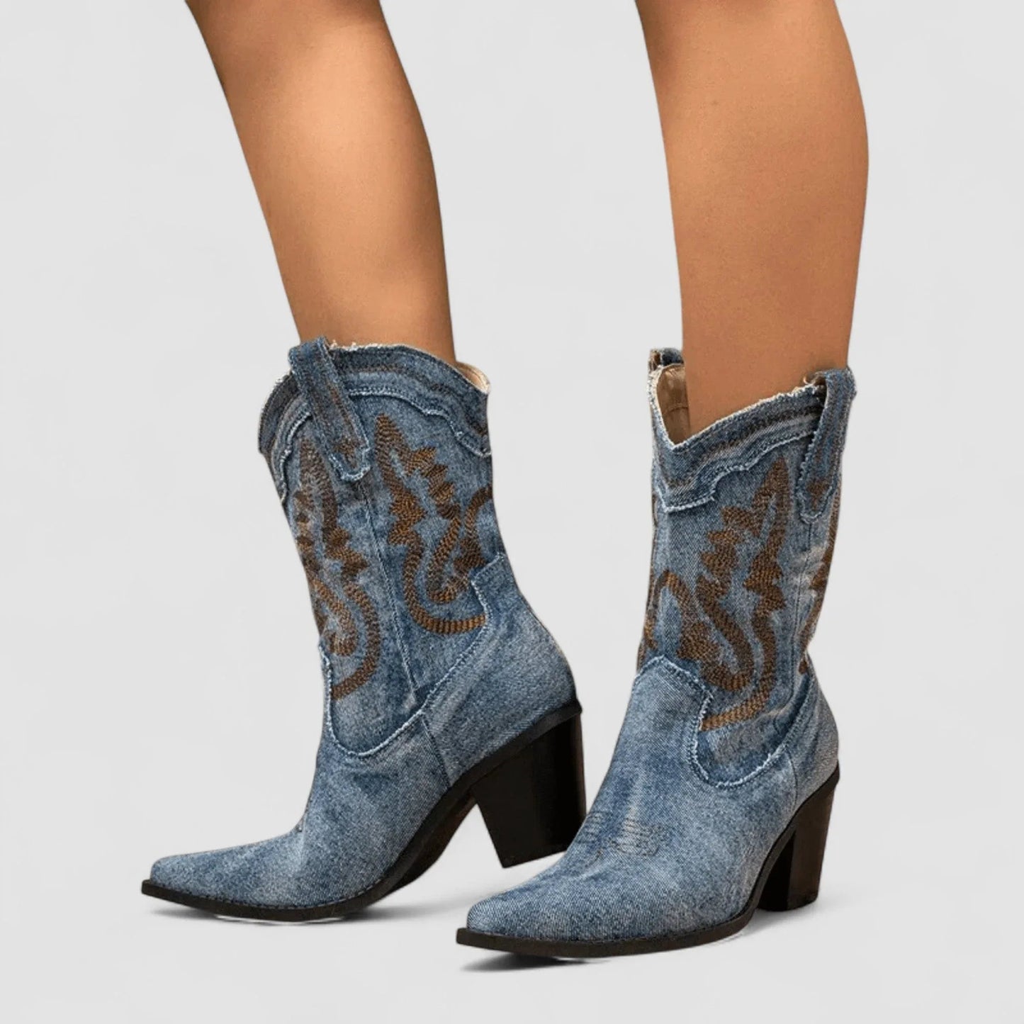Selena — Botines denim ortopédicos