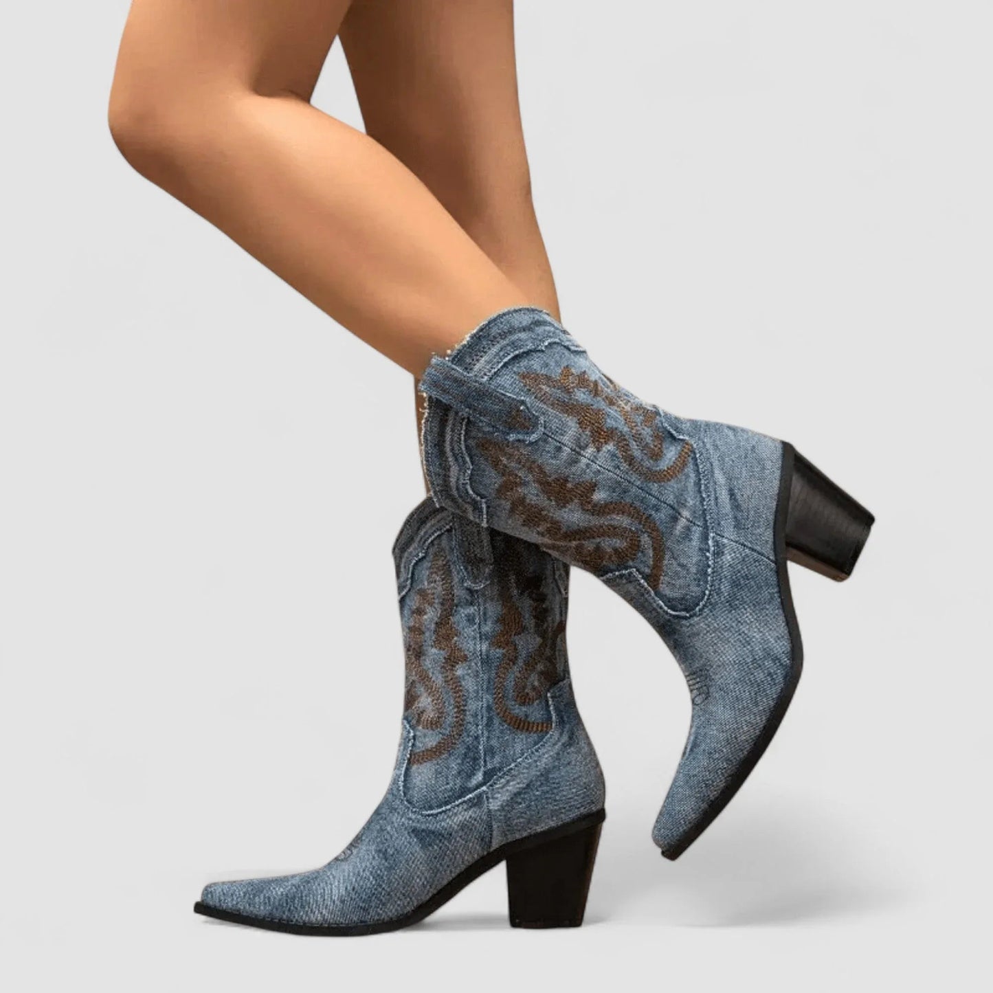 Selena — Botines denim ortopédicos