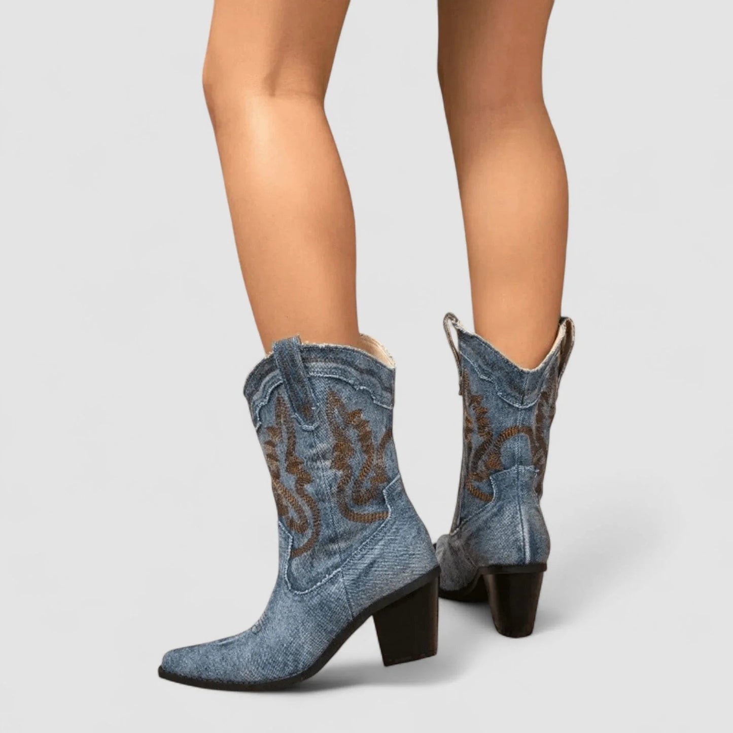 Selena — Botines denim ortopédicos