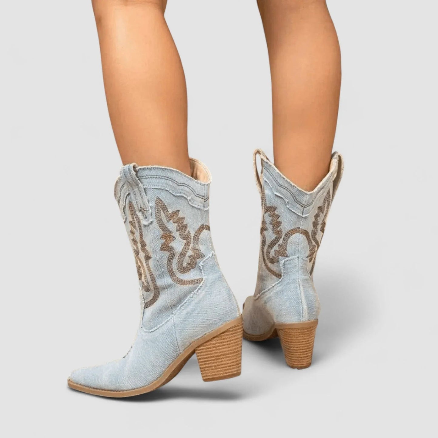 Selena — Botines denim ortopédicos