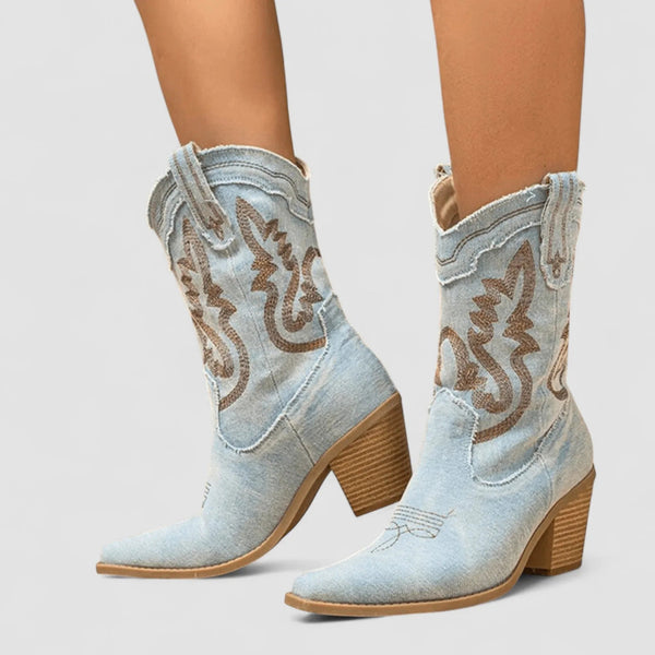 Botines denim ortopédicos