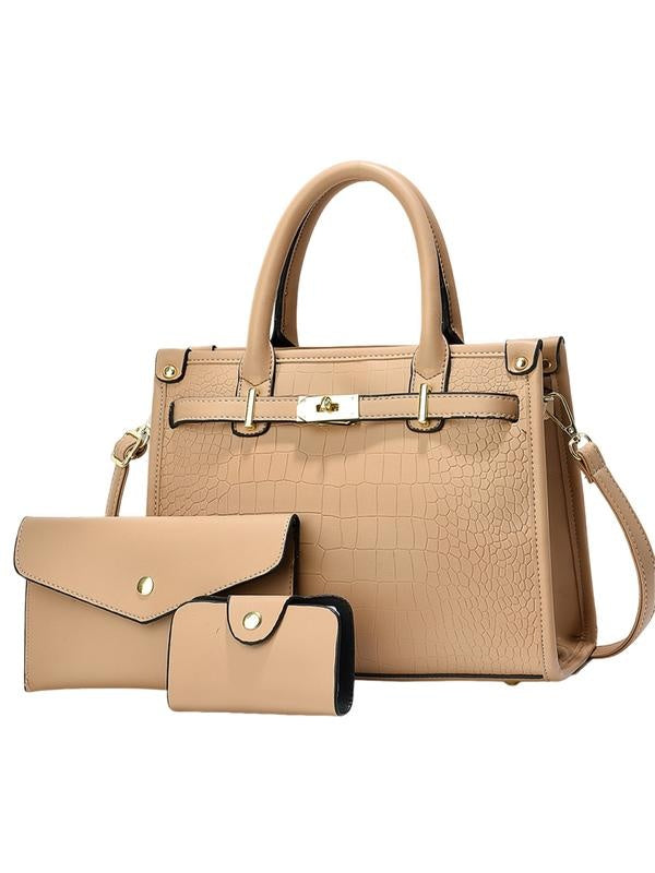 Olga · Conjunto de bolso estampado cocodrilo con bandolera