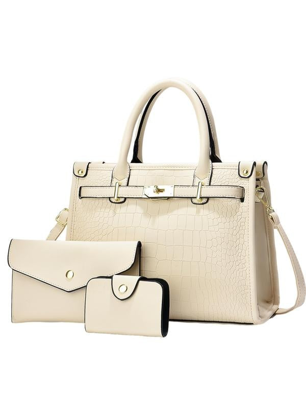 Olga · Conjunto de bolso estampado cocodrilo con bandolera