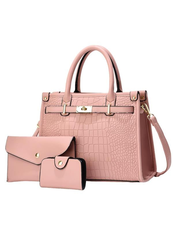 Olga · Conjunto de bolso estampado cocodrilo con bandolera