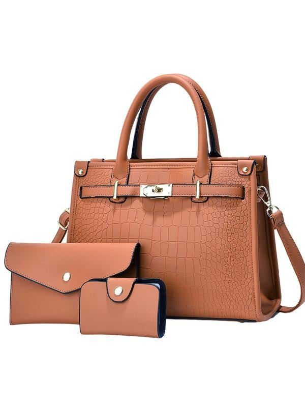 Olga · Conjunto de bolso estampado cocodrilo con bandolera
