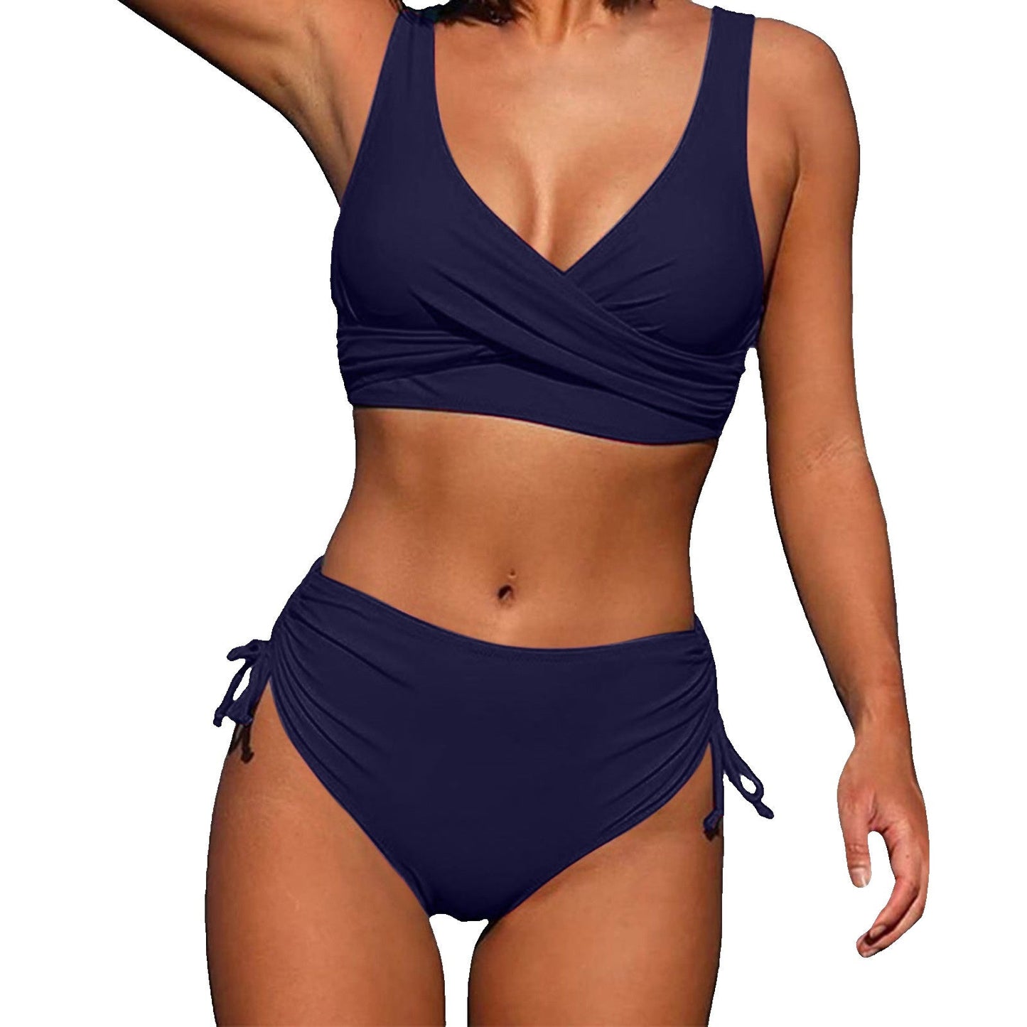 Paloma · Bikini de cintura alta con escote de pico