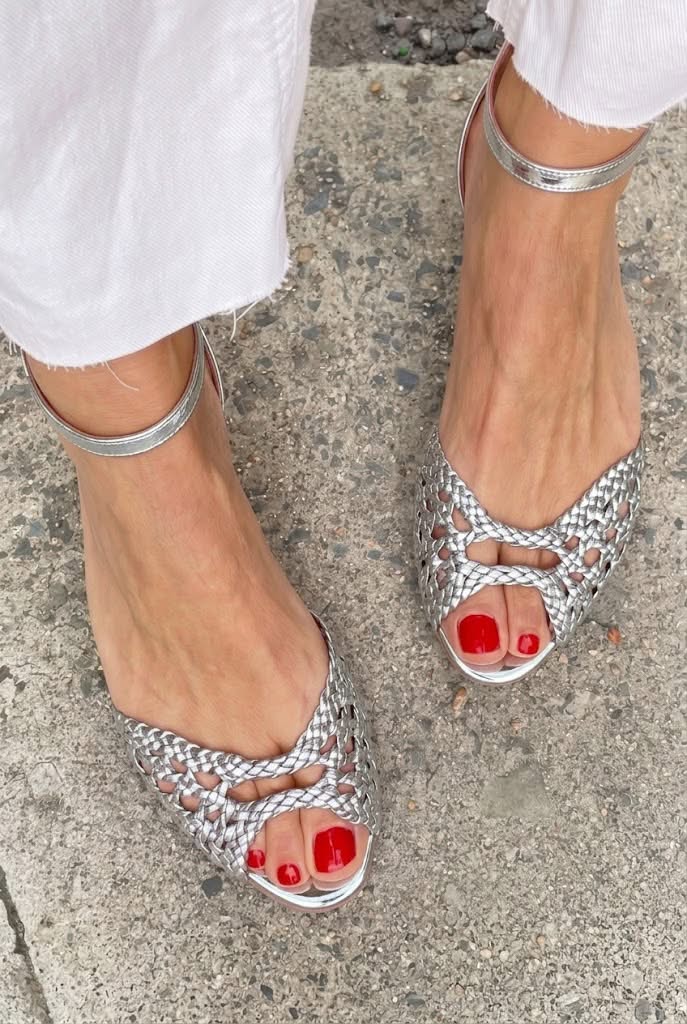 Isadora — Sandalias doradas trenzadas