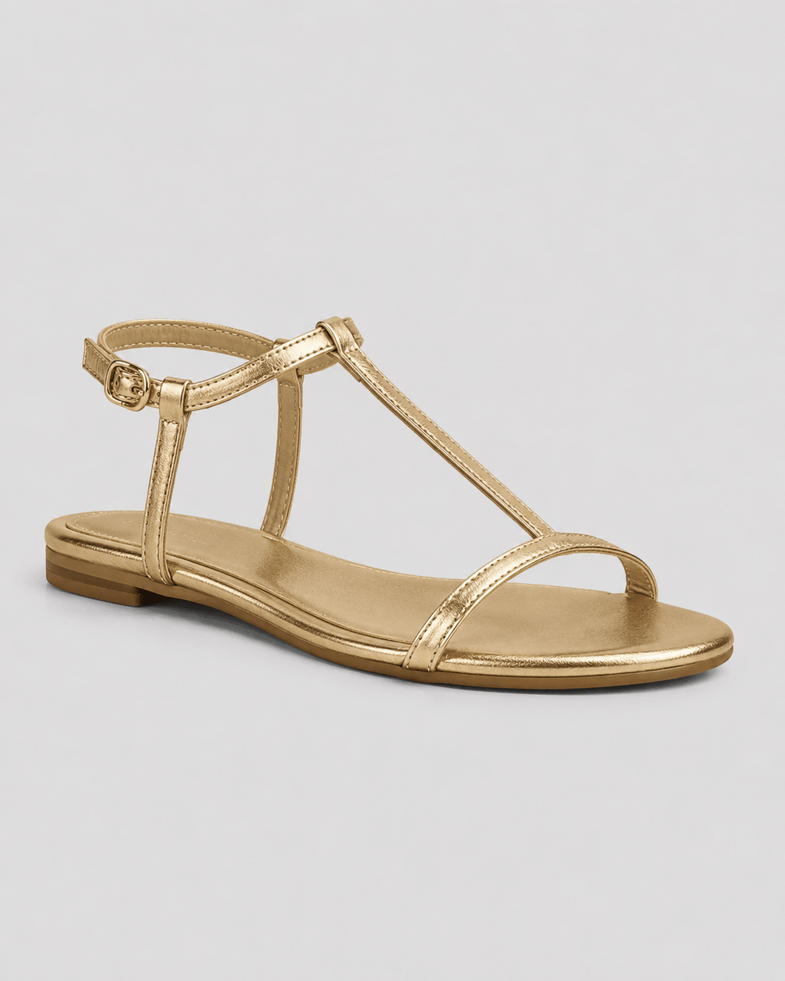 Alba — Sandalias doradas de verano