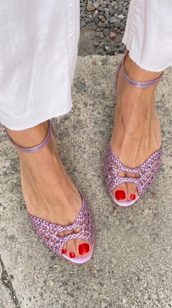 Isadora — Sandalias doradas trenzadas