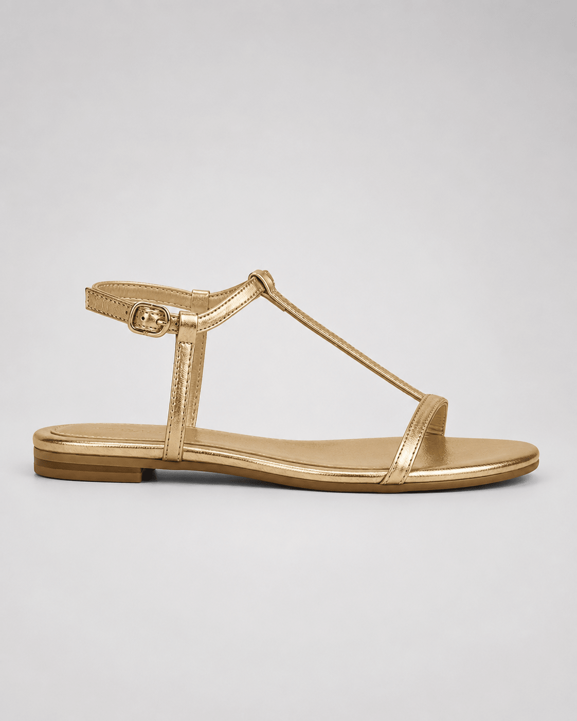 Alba — Sandalias doradas de verano