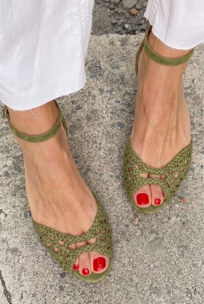 Isadora — Sandalias doradas trenzadas