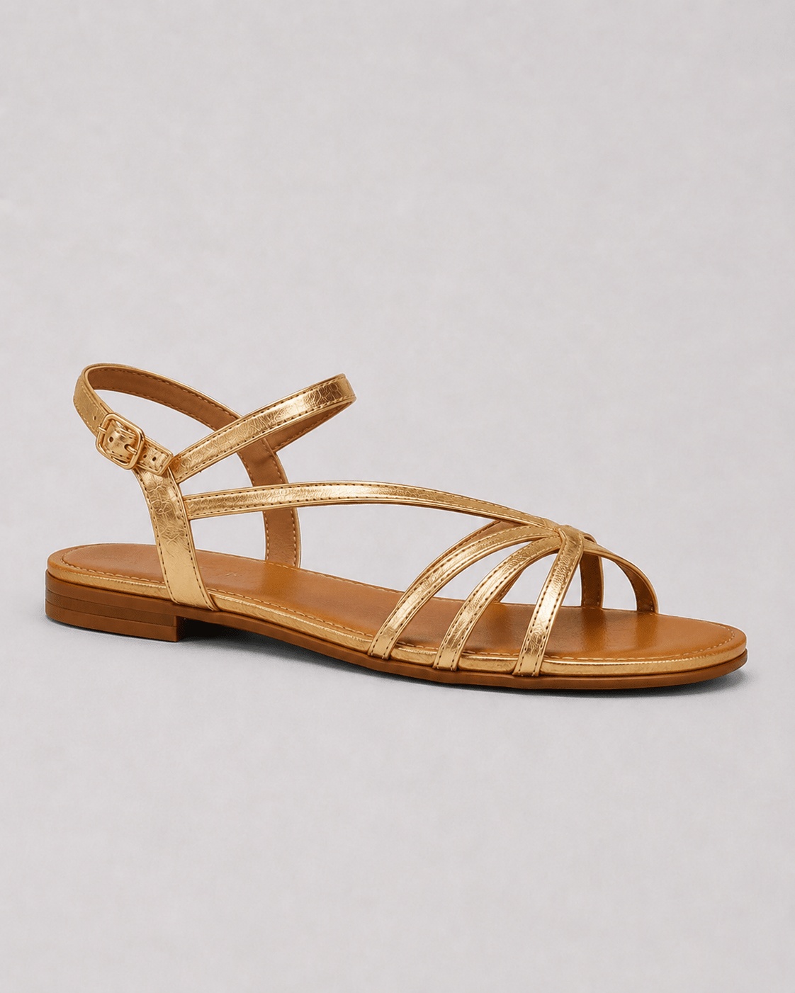 Marta — Sandalias doradas de elegancia veraniega