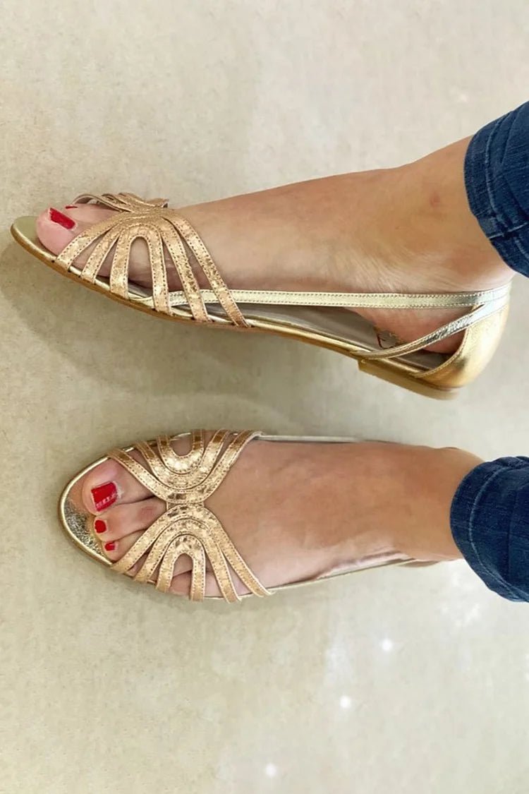 Eleonora — Sandalias doradas