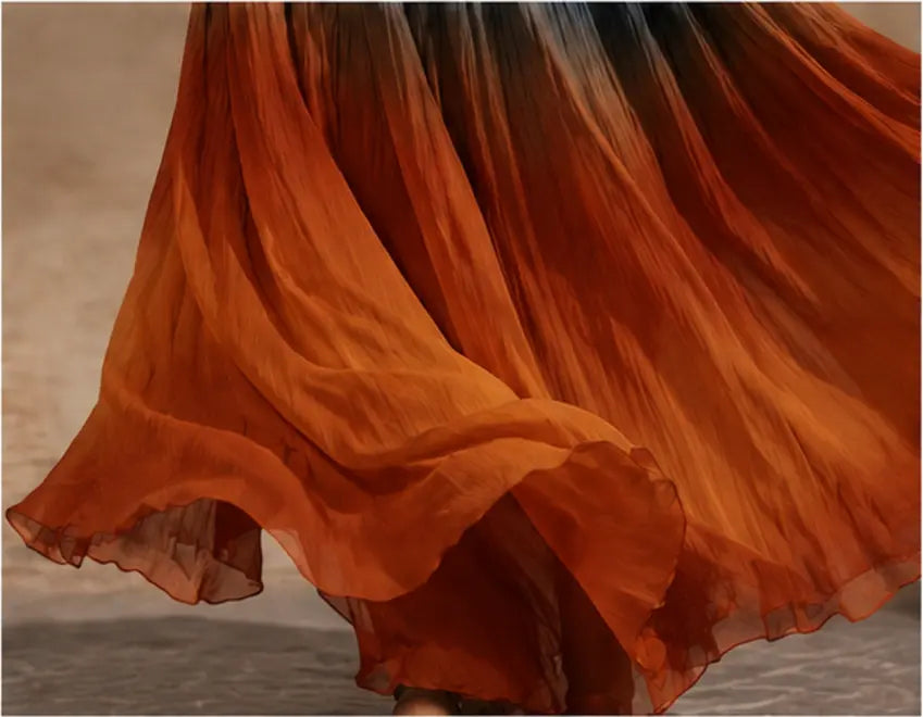 Verónica — Vestido vaporoso con cuello halter
