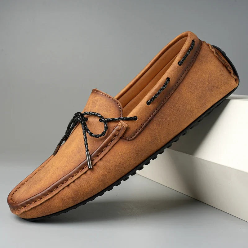 Roberto · Mocasines de cuero con suela de goma