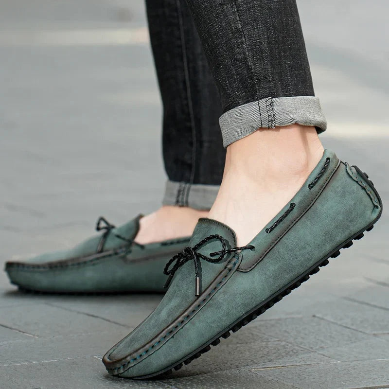 Roberto · Mocasines de cuero con suela de goma