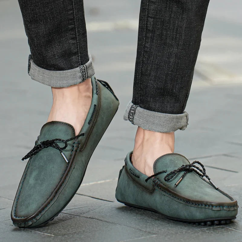 Roberto · Mocasines de cuero con suela de goma