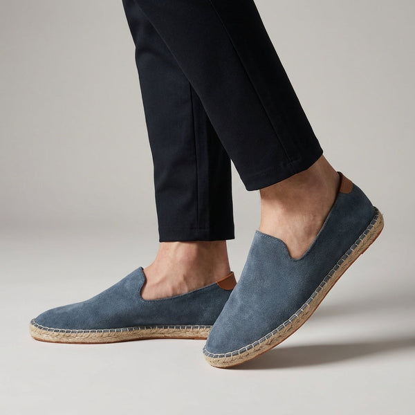 Alpargatas casual slip-on con suela de esparto