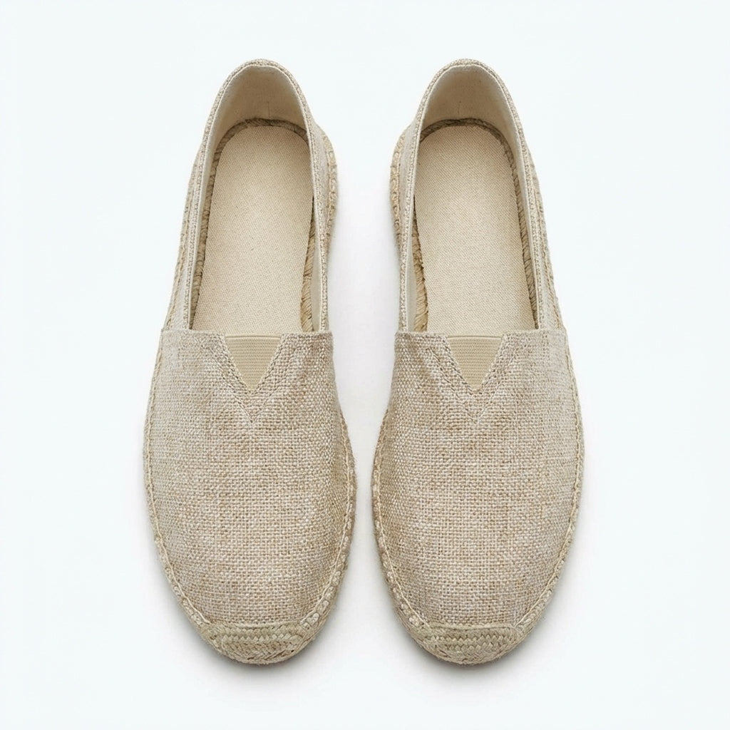 Emilio · Espadrillas de lino con suela de yute