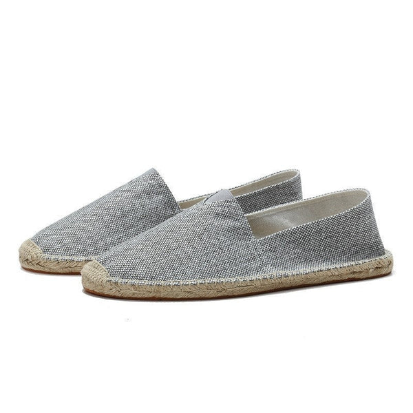 Espadrillas de lino con suela de yute