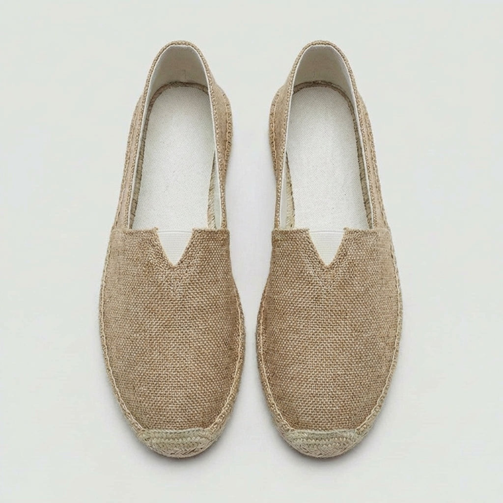 Emilio · Espadrillas de lino con suela de yute