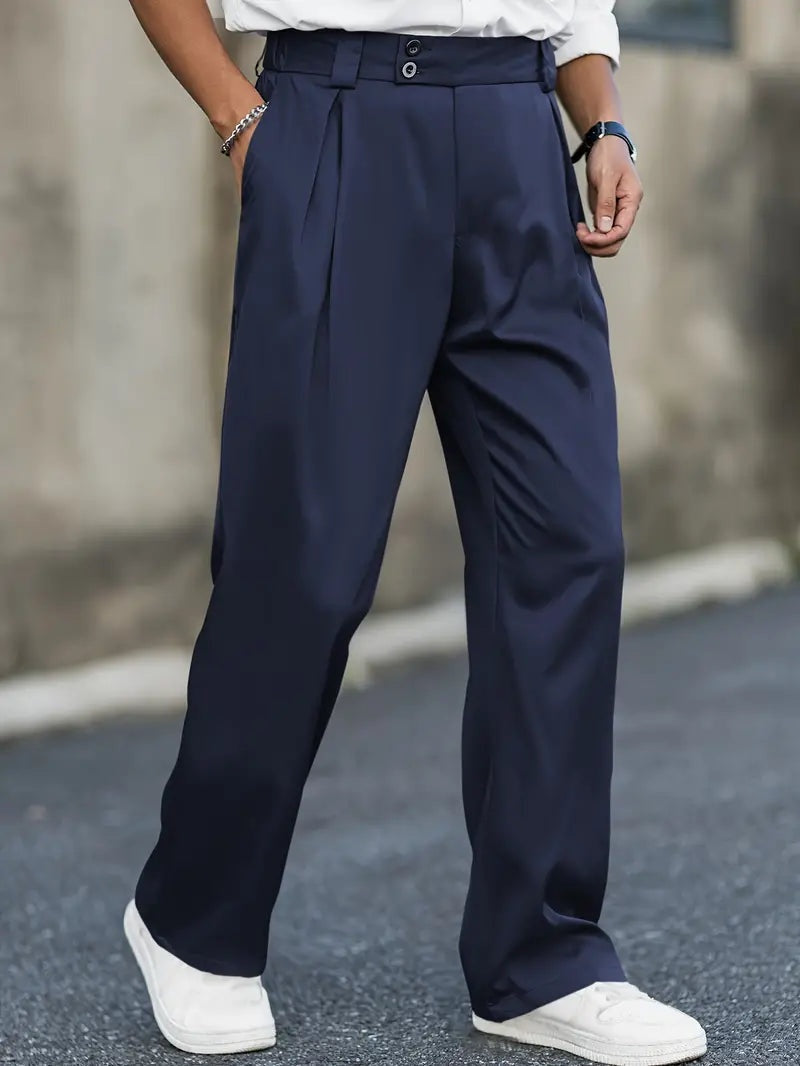 Sergio · Pantalón de pinzas holgado con doble botón
