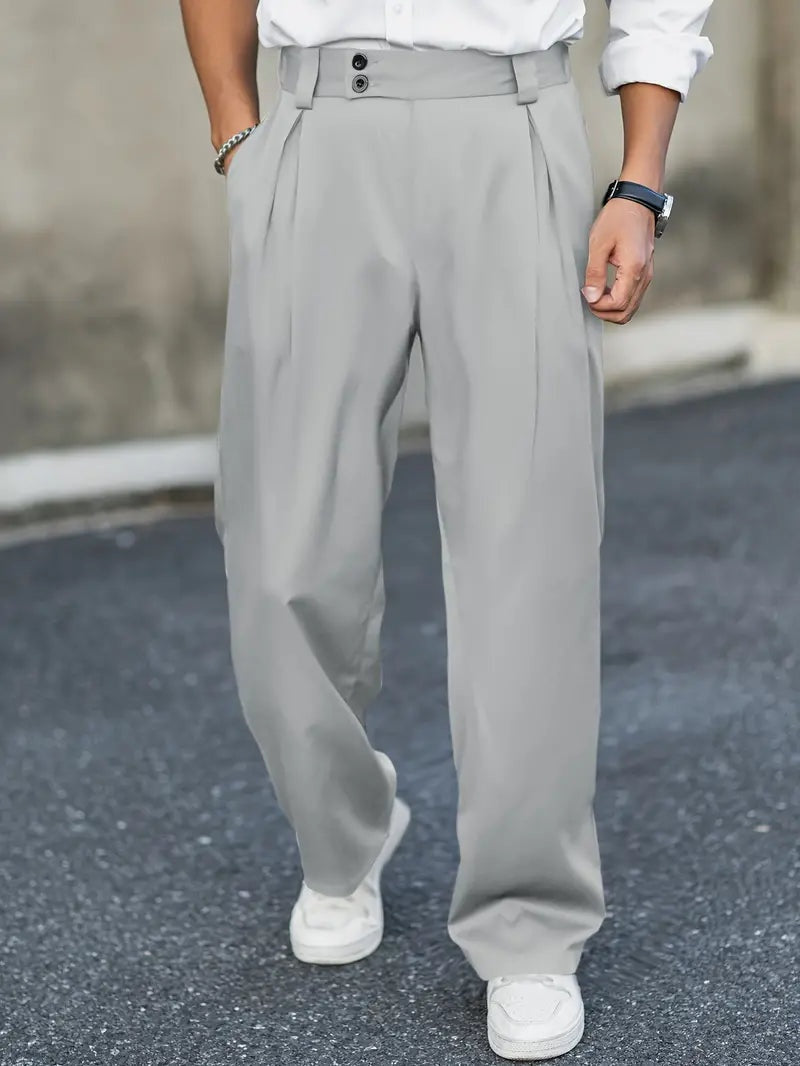 Sergio · Pantalón de pinzas holgado con doble botón