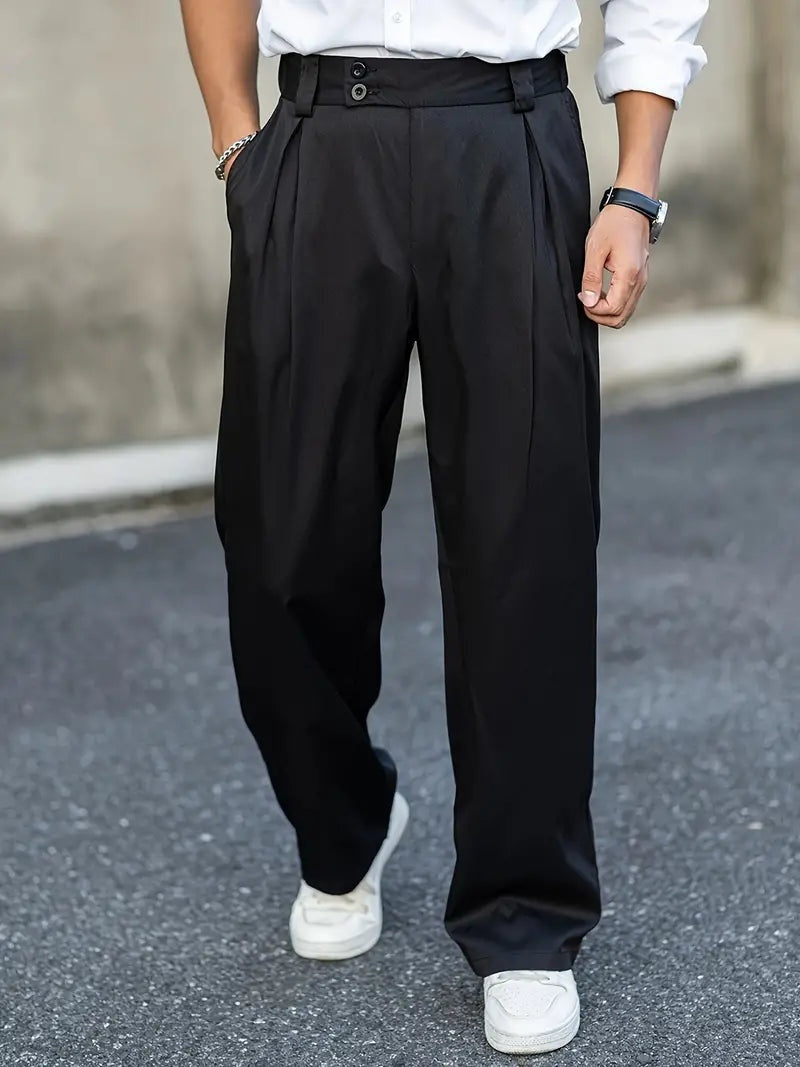 Sergio · Pantalón de pinzas holgado con doble botón